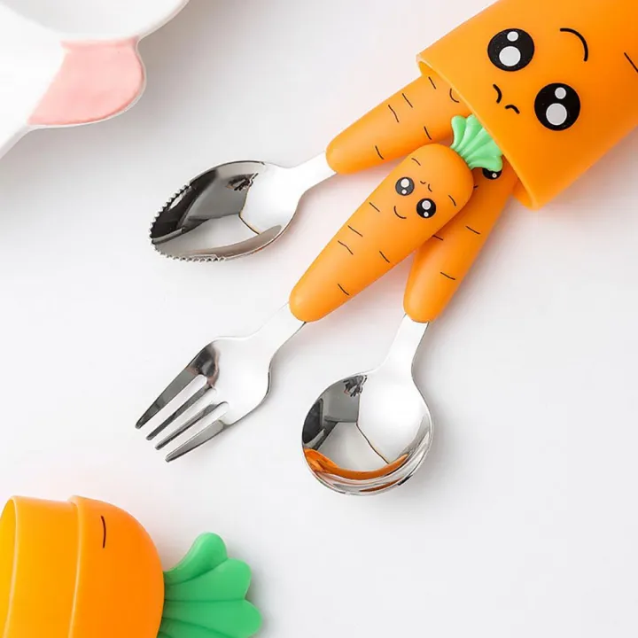 %E3%80%90HOT%E3%80%91%20Spoon%20Fork%20Children%20Cutlery%20Cartoon%20Fork%20Head%20Passivation%20Mirror%20Reflection%20Carrot%20Shape%20For%20Kids%20-%20Image%203