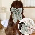 Korean Style Small Fresh Floral Big Bow Hair Clips For Girls Women Elegant Fashion Hair Accessories. 