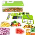 Nicer Dicer Plus 12 In 1 Vegetable Chopper, Fruit Slicer, and Kitchen Organizer. 
