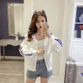 Older Children Korean Style Sun-Protection Clothing Loose All-Matching Women's Junior High School Student Thin Coat Summer College Style Cardigan Beachwear. 