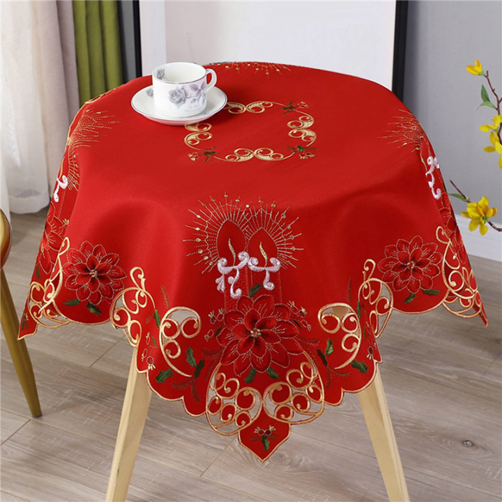 3X%20Christmas%20Embroidered%20Table%20Cloth,Hollow-Out%20Round%20Table%20Cloth,for%20Restaurant%20Dinning%20Party%20Banquet%20Events,33%20Inch%20-%20Image%202