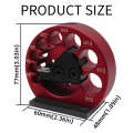 Adjustable Drill Dowel Maker Jig 8mm-20mm with Caide Blades Woodworking Electric Drill Milling Dowel Auxiliary Tool Durable Black&Red. 