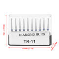 50pcs/set FG 1.6mm High Speed Dental Diamond Burs Dentist Tools. 