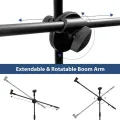 Professional Mic Stand Microphone Stand Tripod Floor Stand Adjustable Microphone Double Clip Mic Stand Holder Stage Microphone Stand. 