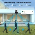 8MP 4K PTZ WiFi IP Camera Security Protection Dual Lens Screen Color Night Vision Auto Track CCTV Surveillance Camera ICSEE APP WD. 