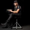 Drummer Throne - Padded Drum Stool for Adults & Kids with Adjustable Height - Round Top Drummer Chair Seat with Foldable Tripod & Anti-Slip Rubber Feet for Beginner & Professional Musician Bird DT10 A Saddle Drum Throne Black Drum set chair drum stool. 