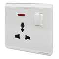 4 PCS - Universal Wall Switch Socket - Multi Plug - Socket Outlet -Plug Base 3 Hole Switched Socket Outlet - FULINMEN. 
