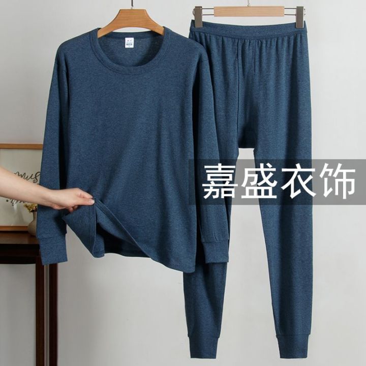 100%25Men's%20and%20Women's%20Pure%20Cotton%20Long%20Johns%20Top%20&%20Bottom%20Thin%20Suit%20Cotton%20Jersey%20Mid-round%20Neck%20Bottoming%20Middle-Aged%20and%20Elderly%20Thermal%20Underwear%20-%20Image%208