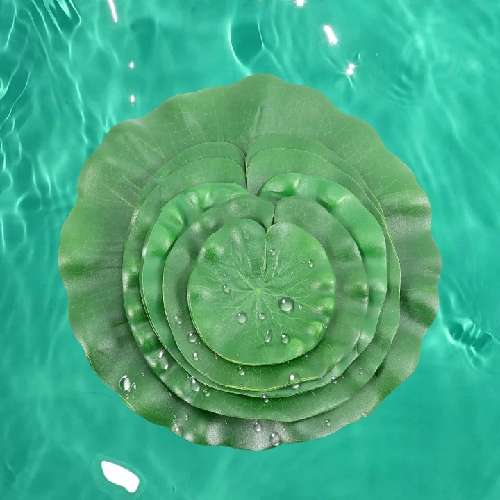 15%20Pieces%205%20Kinds%20Artificial%20Floating%20Foam%20Lotus%20Leaves%20Lily%20Pads%20-%20Image%204