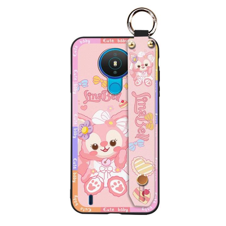 Fashion%20Design%20ring%20Phone%20Case%20For%20Nokia%201.4%20Anti-knock%20Lanyard%20Wristband%20Silicone%20Anti-dust%20Shockproof%20Cute%20Cartoon%20-%20Image%205