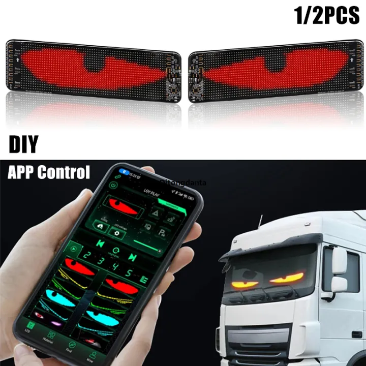 Programmable Windscreen Light Display Scrolling Text Animation Program Control Flexible DIY ...