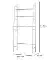 Storage Rack Shelf Over Washing Machine Adjustable Standing Organizer 3 Tier Non Slip/Over The Toilet Rack Space Organizer. 