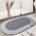 Quick Drying Diatomite Super Absorbent Bath Mat Bathroom Rug Entrance Doormat Floor Carpet Non-slip Safety Shower Mat, Massage Mat, Floor Drain Suction Cup. 