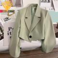 Classic Design Suit Coat Formal Business Style Women's Suit Coat Slim Fit Solid Color Cardigan Jacket for Ol Commute Women Suit Jacket. 