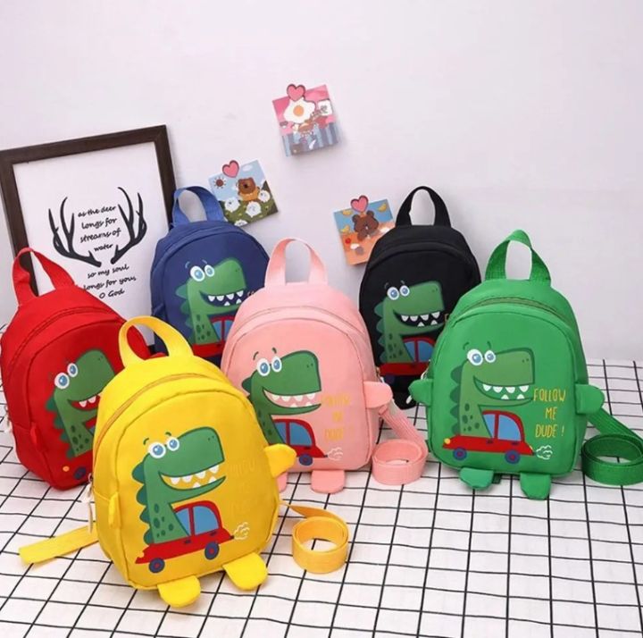 Anti-Lost Equipped with Anti Loss Rope Children's Cartoon Mini Book Bag 1-3 Lost Prevention Kindergarten Boys and Girls Shoulder Bag Cute Dinosaur Snack Bag Basketball