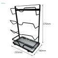 Pot Lid Organizer Rack Pot Lid Stand Reusable Metal Multifunction Lid Storage Organizer Pot Lid Rack for Cabinet Pantry Dining Room Cupboard. 