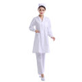 Nurses' Uniform Women's White Gown Doctor's Overall Long Sleeve Winter Summer Beauty Salon Workwear Short Sleeve Thin Long Sleeve Thick. 