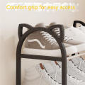 Assembly Shoe rack Stylish Multi-layered Removable Shoe cabinet ear design Shoe Rack for Home organization Dorm room Students Shoe storage solution Balcony decoration Home Balcony. 