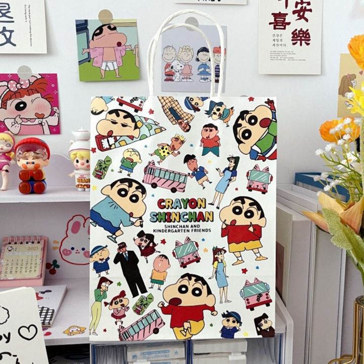 Candy Biscuit Bag Cartoon Shopping Bag Foldable Crayon Shin Chan Toy ...