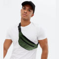 QP Men's Waist Bag Pouch Wallet Pack Travel Money Belt Bag Fashion Outdoor Sports Crossbody Bag Casual Travel Male Belt Bag Black. 