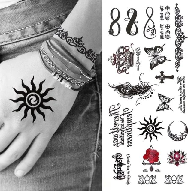 Waterproof%20Temporary%20Tattoos%20Card%20Ladies%20And%20Gents%20Tattoo%20Stickers%20For%20Girls%20And%20Boys%20-%20Image%203