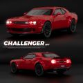 1:32 Dodge Challenger Hellcat Redeye Alloy Muscle Car Model Sound and Light Children's Toy Collectibles Birthday Gift. 
