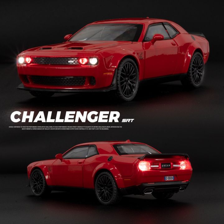 1:32%20Dodge%20Challenger%20Hellcat%20Redeye%20Alloy%20Muscle%20Car%20Model%20Sound%20and%20Light%20Children's%20Toy%20Collectibles%20Birthday%20Gift%20-%20Image%202