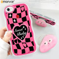 AMORVOR for OPPO F7 / F7 Pro Back Cover (With Free Holder) Love Heart Soft Wavy Phone Case Camera Protection Mobile Cover. 