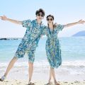 Couple's Summer Clothing Seaside Men's and Women's Suits Holiday Slim Looking Super Fairy Sanya Photography Beach Dress Yunnan Dress for Travel. 