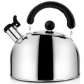 QUANBU Tea Kettle Stovetop Whistling Tea Pot, Stainless Steel Tea Kettles Tea Pots For Stove Top, 4.3Qt(4-Liter) Large Capacity With Capsule Base. 