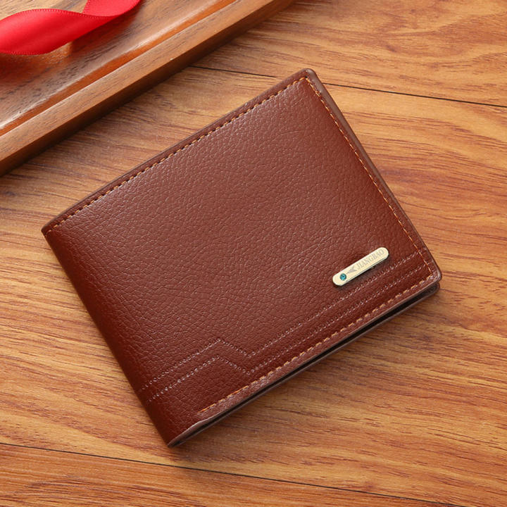 Pu Men'S Leather Wallet Elegant Durable Material Multi Card Casual Men'S Wallet Large Capacity Short Men'S Wallet for Daily Use Travel Business Occasions Gift For Men Organizing Cards And Cash