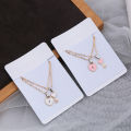 2Pcs/set Couple Necklace for Women Men Romantic Key Lock Heart Pendant Necklaces. 