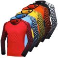 DIY Men's kids Football Long Sleeves Goal Keeper Uniforms Sport Training Quick dry Breathable Top Soccer Goalkeeper Jersey. 