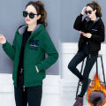 Yfashion Women Lady Winter Casual  Fleece Hooded Sweater Student Loose Cardigan Coat. 