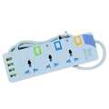 Power Extension Wire Cord With 3 Ac Sockets + 4 USB Ports‎ (J3LH4USB). 