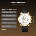 Men's Watches -Luxury Men Business Quartz WristWatch- Leather Bracelet Watch Sports Casual Male Luminous Clock. 