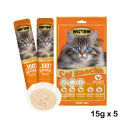 Wimow Cat Creamy Treats Chicken Flavour 75g (15g X 5) Cat Kitten Treat. 