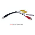 10 12 Pin Car Radio RCA Audio Rear Subwoofer Front Video Cable for Clarion FX503 NX603 NX604 NX605 Android DVD Navigation. 