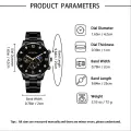 Enacolor 2Pcs/Set Elegant Gold Metal Steel Strip Chain Bracelet Quartz Watch Set Fashion Casual Accessories Business Men Gift. 