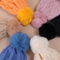 Winter Female Pom Poms Hat Winter Hat For Women Girl 's Hat Knitted Beanies Cap Hat Thick Women. 