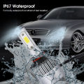 Vocoal 2 PCS Automobile 8000LM LED Headlight Lamp S2 Auto Car Headlight Car Front Light 360 Beam Bulb Auto Head Light H4/HB2/9003. 