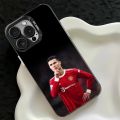 LeiyanNew Football Player Soccer Phone Case For Apple iPhone 15 14 13 12 11 XS XR X Pro Max Plus Colorful Silver Back Phone Case. 
