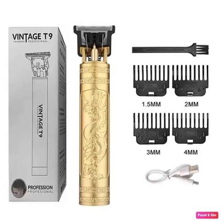 T9%20Men's%20Hair%20Clipper%20Electric%20Shaver%20Rechargeable%20Hair%20Trimmer%20Shaver%20Barber%20Haircut%20Vintage%20-%20Image%205