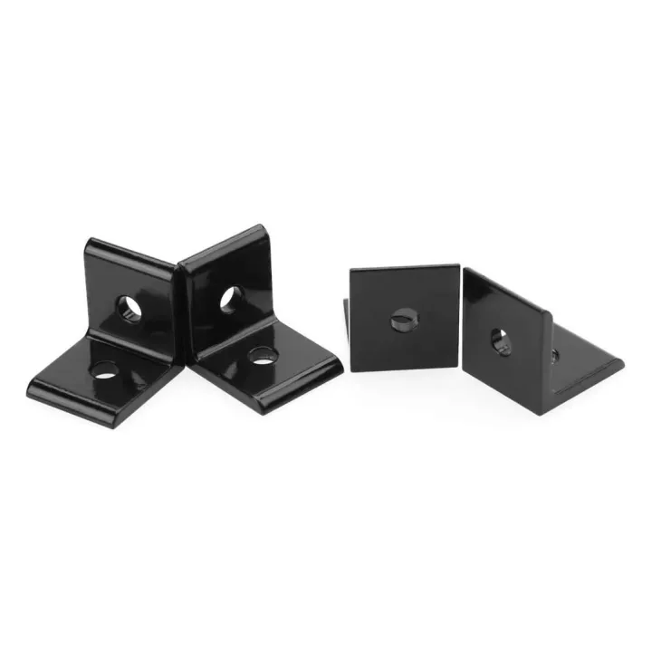FORIDE%204%20Pcs%20L%20Corner%20Bracket,%20Connector%20Corner%20Angle%20Bracket%20Connection%20Joint%20for%20Aluminum%20Profile%20(Black%202020)%20-%20Image%203