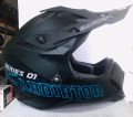 U.P.Co Gladiator Black Matt Motor Bike Helmet SLS Certified. 