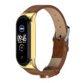 Band Strap for Xiaomi Mi Band 6 7 8 5 4 3 NFC Leather Wristband For Miband 6 Global Version Bracelet for Mi Band 5 6 7 8 Correa. 