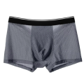 Men's Ice Silk Breathable Soft Boxer Shorts And Underpants Underwear Mesh Transparent Boxers Bulge Pouch Briefs Panties. 