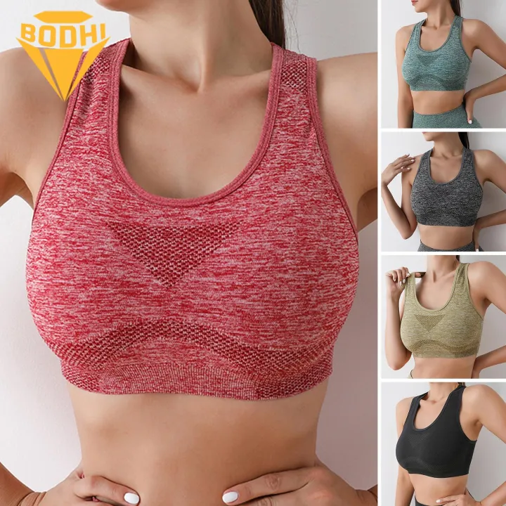 Breathable Sports Bra Comfortable Supportive Wireless Sports Bra for Yoga Jogging Women's Favorite