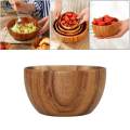 Premium Natural Wooden Salad Bowl Household Kitchen Restaurant Utensils Mixing Fruit Serving Bowls. 