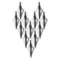 12PK Black 3 Blades Archery Broadheads 100 Grain Screw-In Arrow Heads Arrow Tips. 